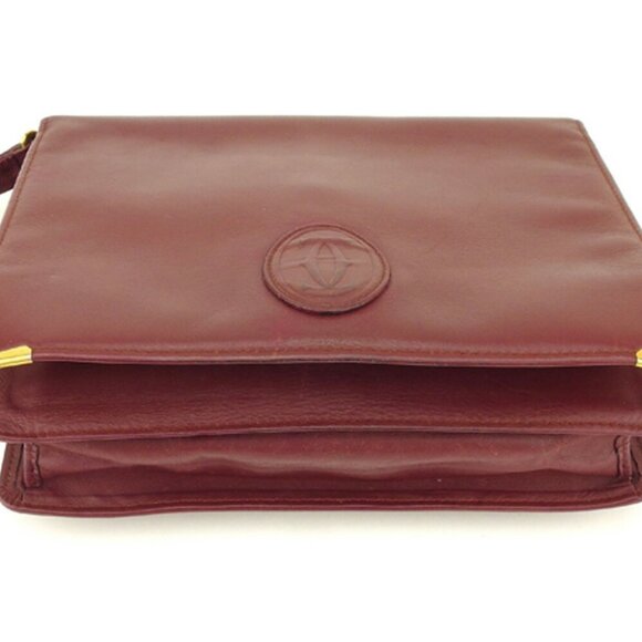 CARTIER Clutch bag Bordeaux gold Women Authentic secondhand